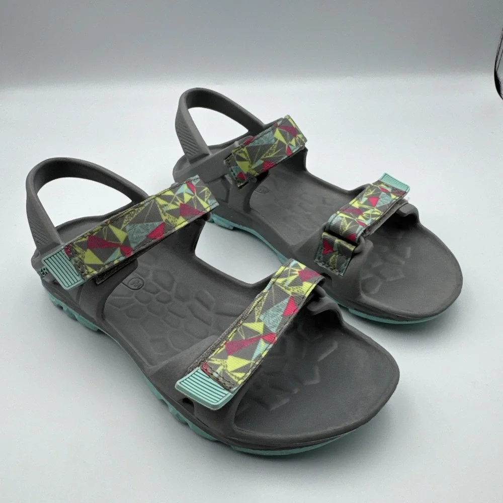 Merrell Kids Girls Hydro Drift Gray Multi Color Sport Sandal Size 4